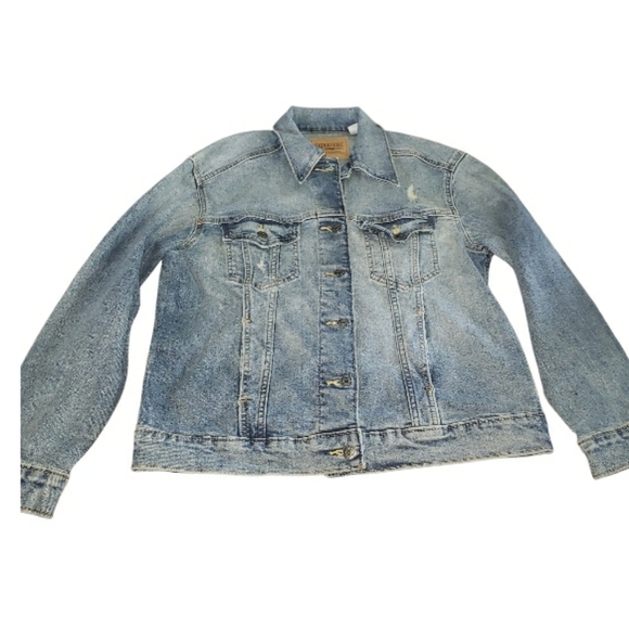 VINTAGE Levis Signature Gold Jean Jacket Trucker Denim- S - Picture 2 of 5